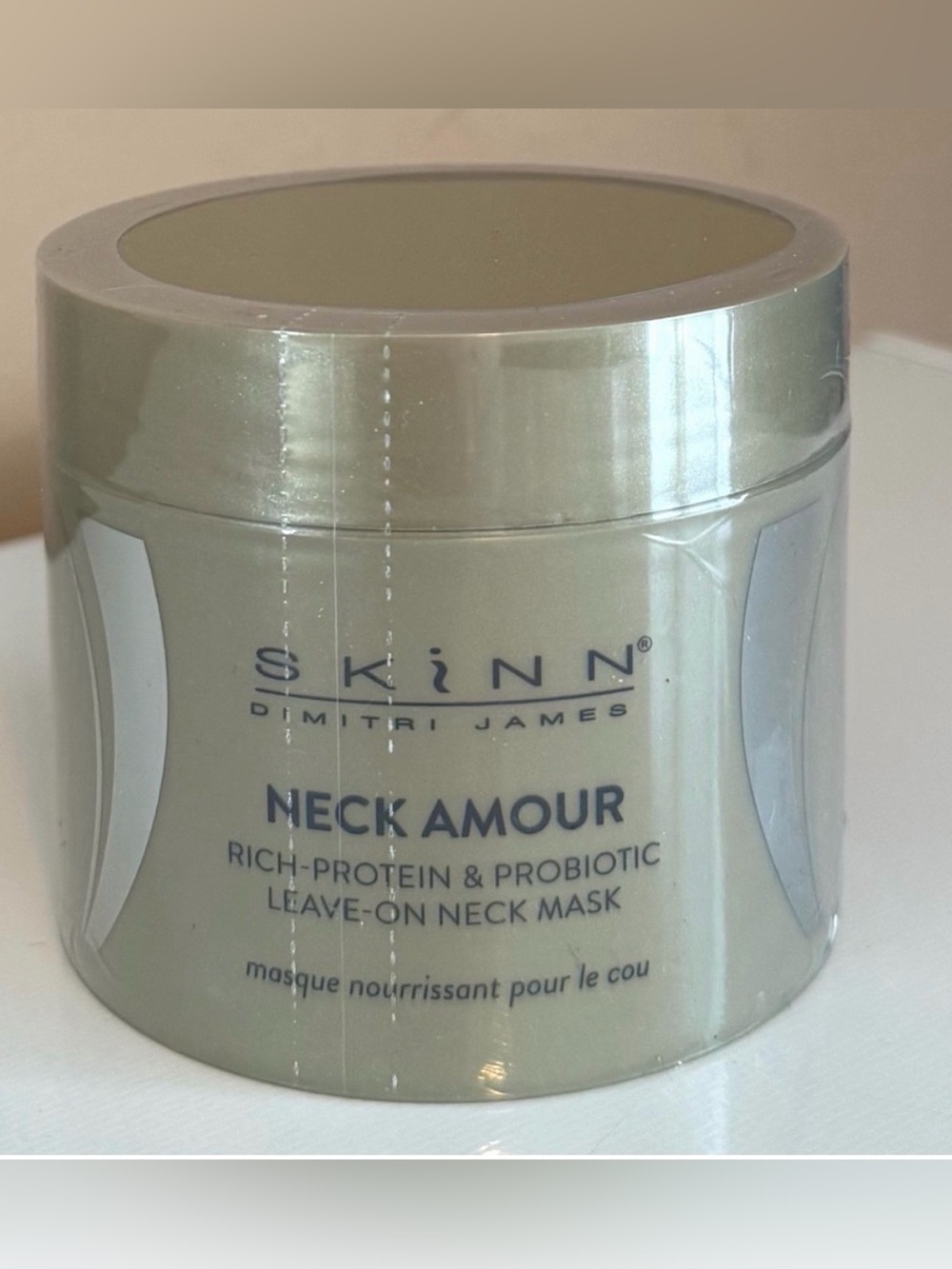 NWT Skinn Neck Amour Dimitri James 8 oz protein probiotic leave on neck mask
